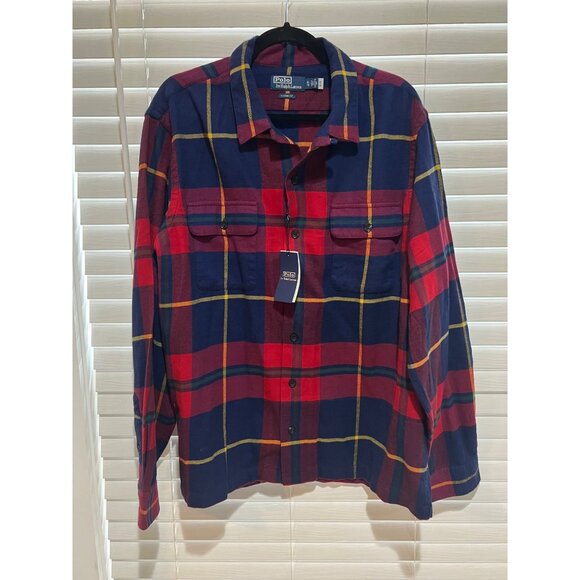 Polo‎ Ralph Lauren Flannel Long Sleeve Button Up Shirt - NWT - Size XL